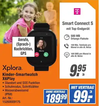 Expert Technomarkt Xplora Kinder-Smartwatch X6Play Angebot