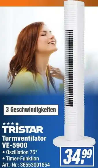 Expert Technomarkt TRISTAR Turmventilator VE-5900 Angebot