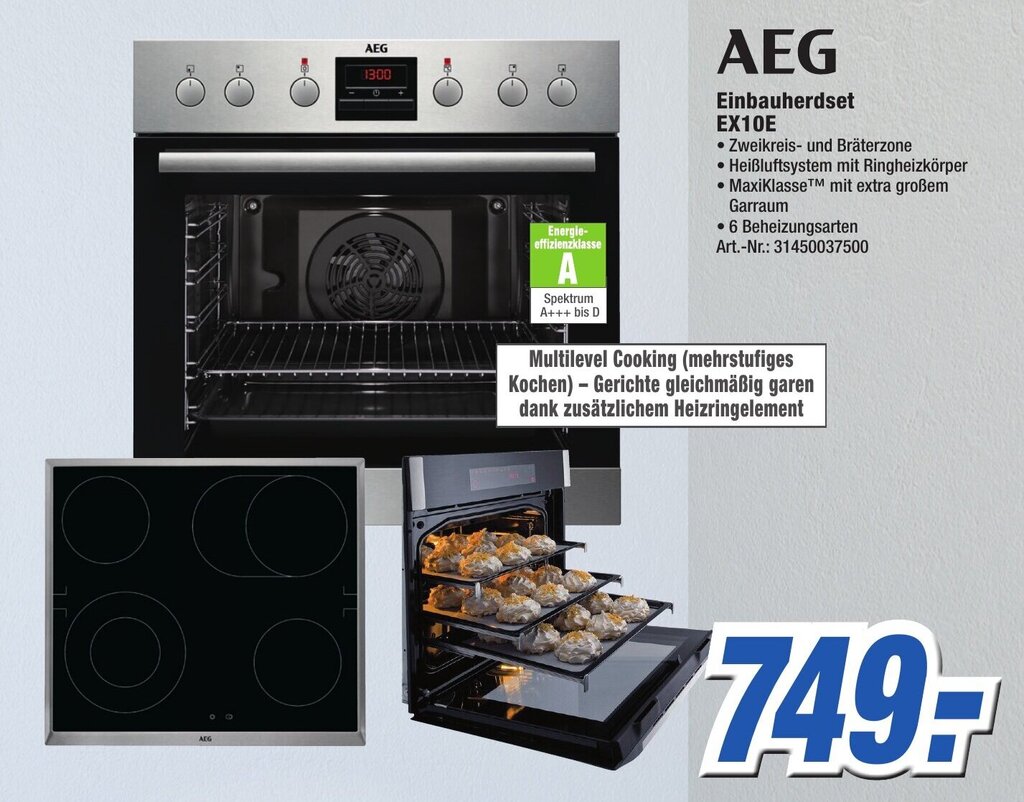 AEG Einbauherdset EX10E Angebot bei Expert Technomarkt