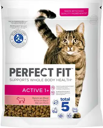 dm drogerie Perfect fit trockenfutter katze active mit rind, adult 1+ Angebot