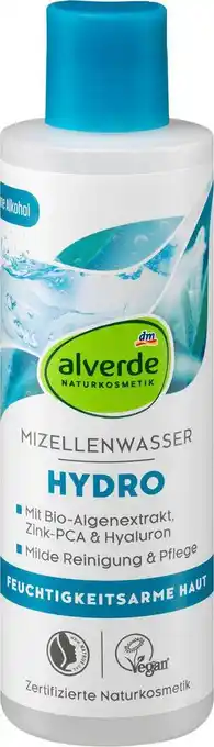 dm drogerie Alverde naturkosmetik mizellenwasser hydro Angebot