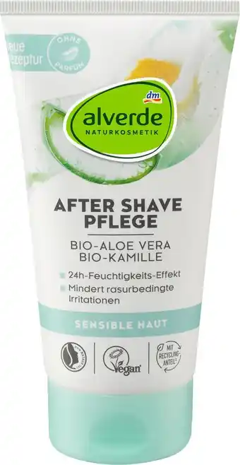 dm drogerie Alverde naturkosmetik after shave pflege bio-aloe vera bio-kamille Angebot