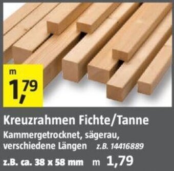 Bauhaus Kreuzrahmen Fichte/Tanne Angebot