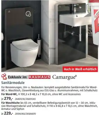 Bauhaus Camargue Sanitärmodule Angebot