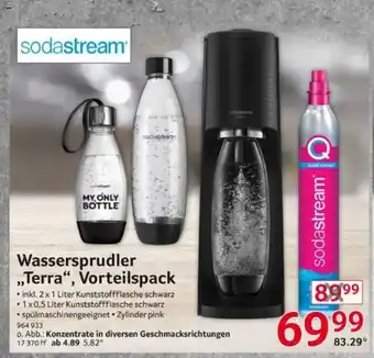 Selgros sodastream Wassersprudler ,,Terra", Vorteilspack Angebot