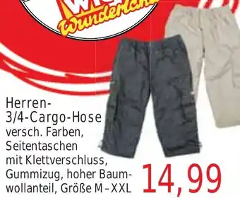 Wiglo Wunderland Herren-3/4-Cargo-Hose Angebot