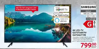 Selgros Samsung 4K LED-TV GU75TU6979/ GU75AU7199 Angebot