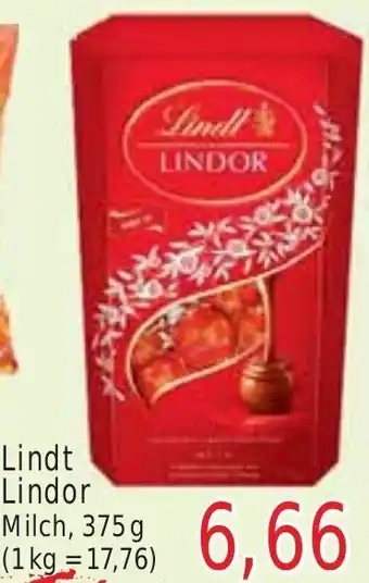 Wiglo Wunderland Lindt Lindor Milch 375 g Angebot