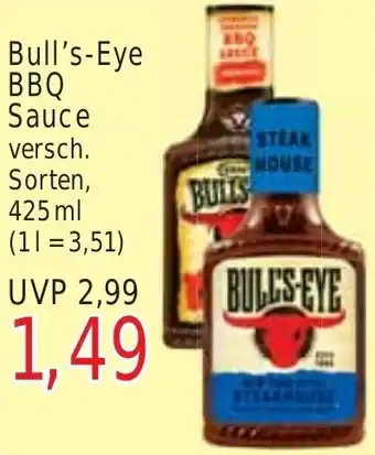 Wiglo Wunderland Bull's-Eye BBQ Sauce 425 ml Angebot