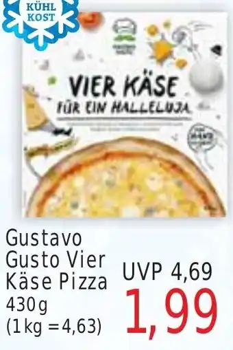 Wiglo Wunderland Gustavo Gusto Vier Käse Pizza 430 g Angebot