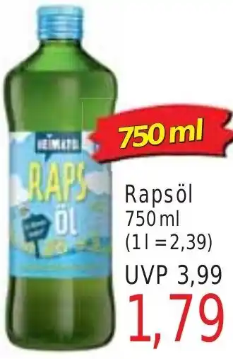 Wiglo Wunderland Rapsöl 750 ml Angebot