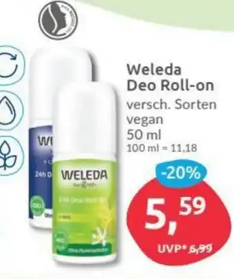 Budni Weleda Deo Roll on 50ml Angebot