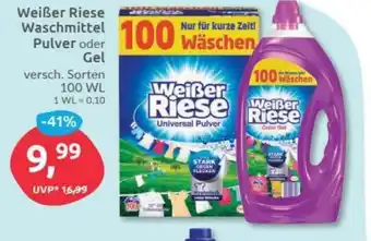 Budni Weißer Riese Waschmittel Pulver oder Gel Angebot