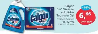 Budni Calgon 3in1 Wasserenthärter Tabs oder Gel Angebot