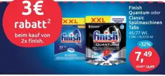 Budni finish Quantum oder Classic Spülmaschinen Tabs Angebot