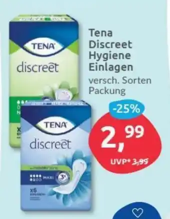 Budni Tena discreet Hygiene Einlagen Angebot