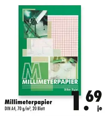 Mäc Geiz Millimeterpapier DIN A4, 20 Blatt Angebot