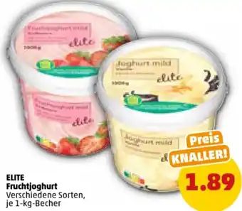 PENNY ELITE Fruchtjoghurt 1-kg-Becher Angebot