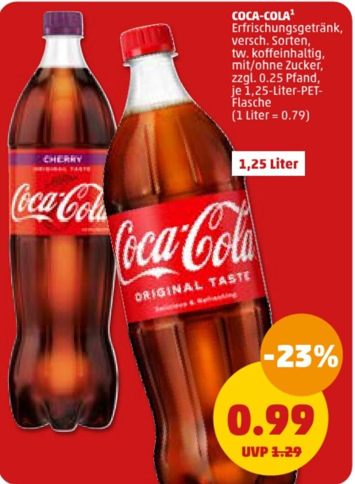 Elegantes Cola 1 25l Angebot Fotos