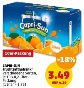 PENNY CAPRI-SUN Fruchtsaftgetränk 10 x 0,2-Liter-Packung Angebot