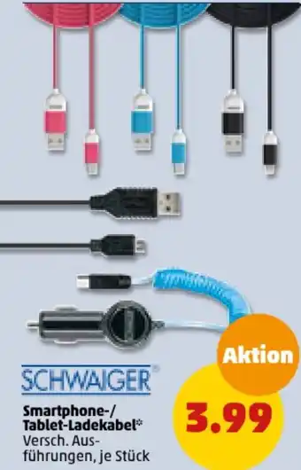 PENNY SCHWAIGER Smartphone-/ Tablet-Ladekabel Angebot