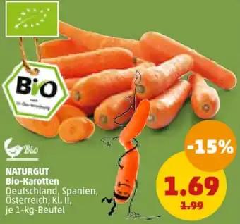 PENNY NATURGUT Bio-Karotten 1 kg Beutel Angebot