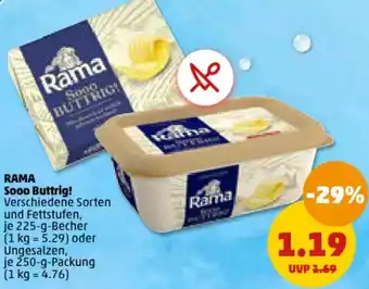 PENNY RAMA Sooo Buttrig! 225 g Becher/250 g Packung Angebot