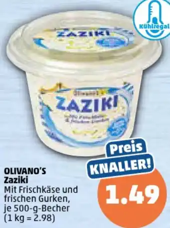 PENNY OLIVANO'S Zaziki 500 g Becher Angebot