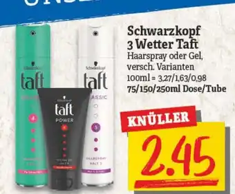 NP Discount Schwarzkopf 3 Wetter Taft 75/150/250ml Angebot