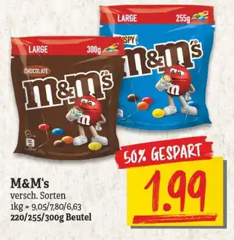 NP Discount M&M's 220/255/300g Beutel Angebot