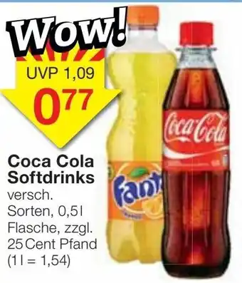 Jawoll Coca Cola Softdrinks 0,5L Angebot