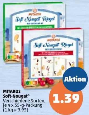 PENNY MITAKOS Soft-Nougat 4 x 35-g-Packung Angebot