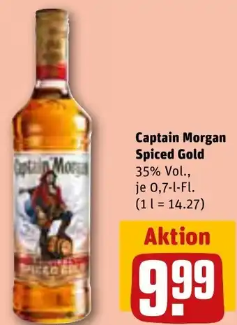 REWE Captain Morgan Spiced Gold 0,7-L-Fl. Angebot