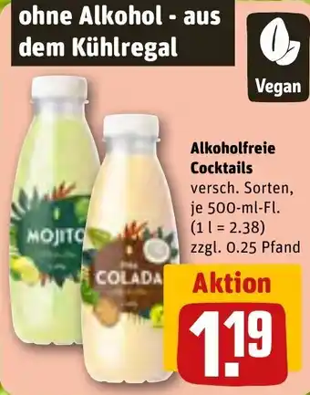 REWE Alkoholfreie Cocktails 500-ml-Fl. Angebot