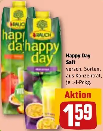 REWE Rauch Happy Day Saft 1 L Pckg. Angebot