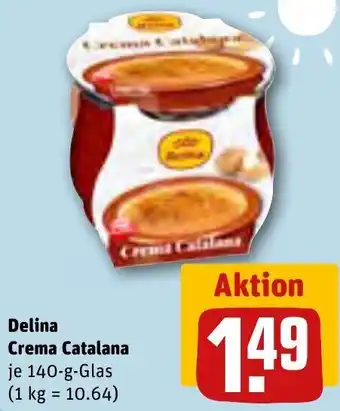 REWE Delina Crema Catalana 140-g-Glas Angebot