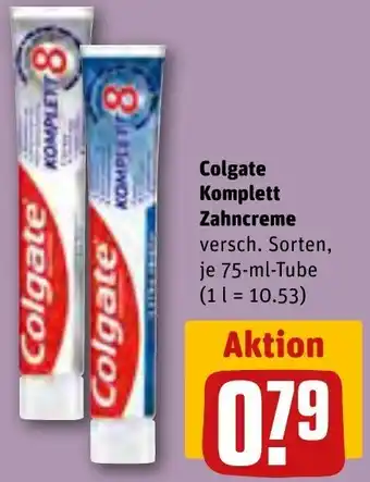 REWE Colgate Komplett Zahncreme 75-ml-Tube Angebot