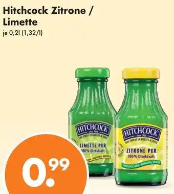 Trink und Spare Hitchcock Zitrone / Limette 0,2 L Angebot