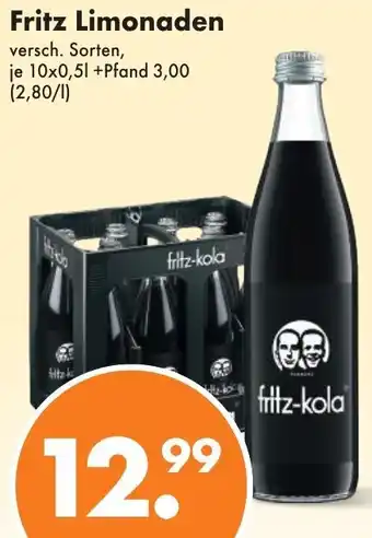 Trink und Spare Fritz Limonaden 10x0,5 L Angebot