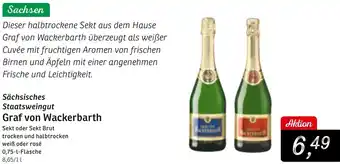 KONSUM Sächsisches Staatsweingut Graf von Wackerbarth 0,75 L Flasche Angebot