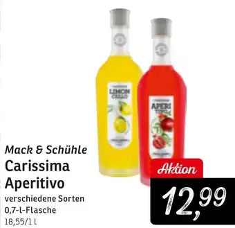 KONSUM Mack & Schühle Carissima Aperitivo 0,7 L Flasche Angebot