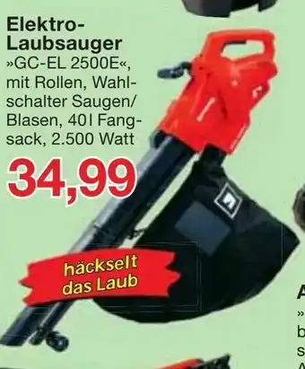 Jawoll Einhell Elektro Laubsauger GC-EL 2500E Angebot