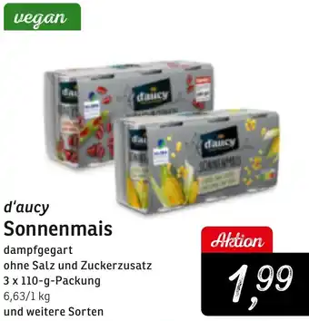 KONSUM d'aucy Sonnenmais 3 x 110-g-Packung Angebot