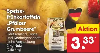 Netto Marken-Discount Speisefrühkartoffeln ,,Pfälzer Grumbeere" 2 kg Netz Angebot