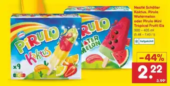 Netto Marken-Discount Nestlé Schöller Kaktus, Pirulo Watermelon oder Pirulo Mini Tropical Frutti Eis 300 - 405 ml ( Angebot