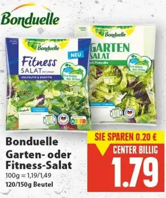 E-Center Bonduelle Garten oder Fitness Salat 120/150g Beutel Angebot