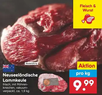 Netto Marken-Discount Neuseeländische Lammkeule pro kg Angebot