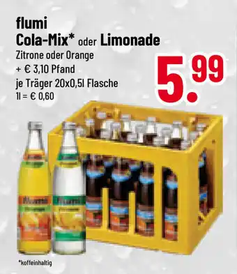 trinkgut flumi Cola-Mix* oder Limonade Träger 20x0,5 l Flasche Angebot