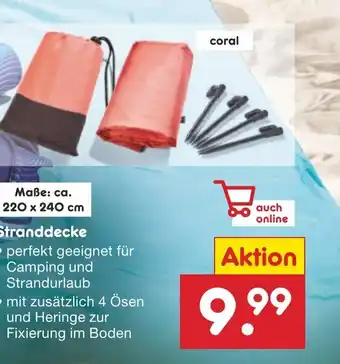 Netto Marken-Discount Stranddecke Angebot