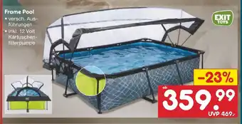 Netto Marken-Discount EXIT TOYS Frame Pool Angebot